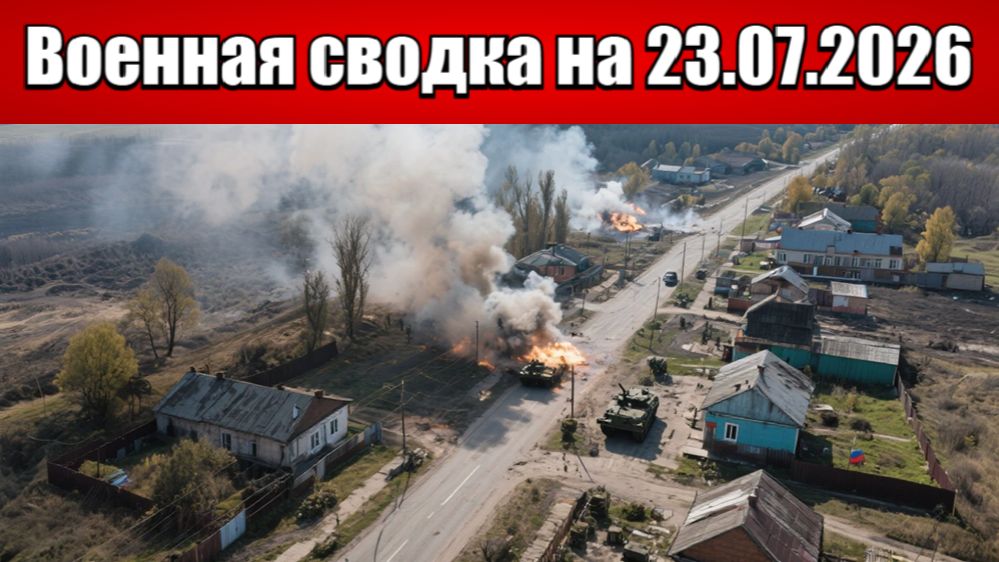 «Днепровский котёл: Благодатное наше, ВСУ пытаются контратаковать!»: Военная сводка на 23.07.2026 смотреть онлайн