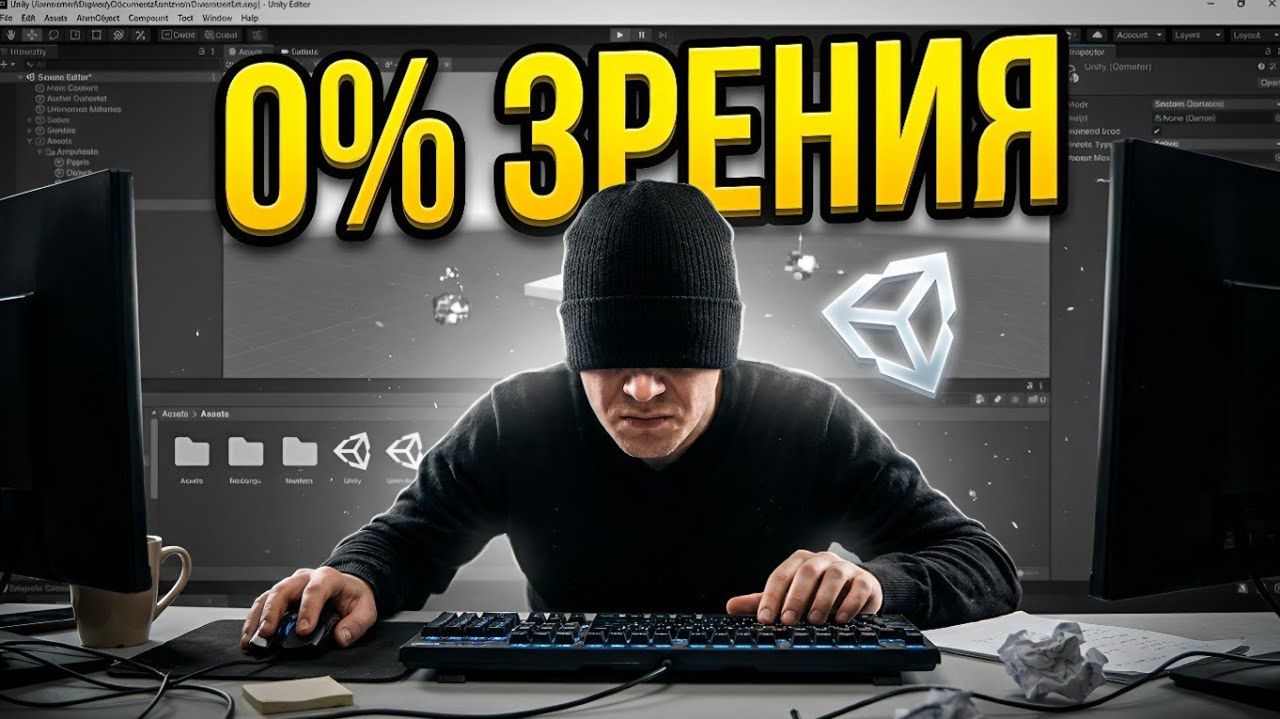 Я СДЕЛАЛ ИГРУ ЗАКРЫТЫМИ ГЛАЗАМИ В UNITY! ЭТО РЕАЛЬНО!?
