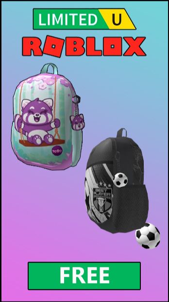 ⚽Новые Бесплатные Рюкзаки Роблокс с Подвесками 2026 #роблокс #roblox #freeitems #freeugc