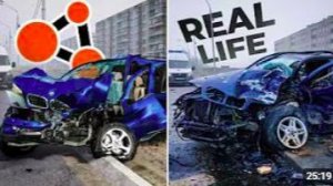 Аварии на реальных событиях в BeamNG.Drive #69