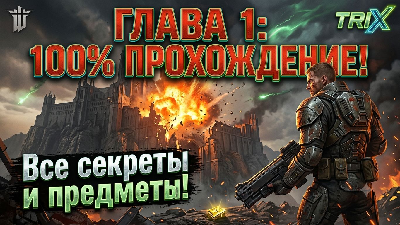 Wolfenstein: The New Order — Глава 1: Крепость Черепа | ВСЕ СЕКРЕТЫ И ПРЕДМЕТЫ (100%) [TRIX] смотреть онлайн