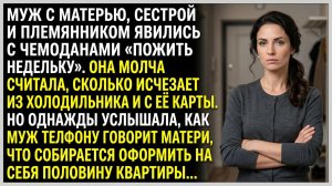 Истории из жизни «Ты должна пустить их сюда, это моя семья кричал муж» Слушать житейские истории