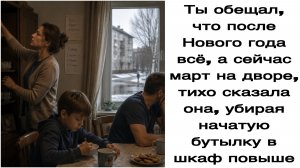 Ты обещал, что после Нового года всё, а сейчас март на дворе