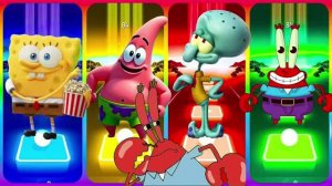 🔥 ГУБКА БОБ Против ПАТРИКА, СКВИДВАРДА И МИСТЕРА КРАБСА! 🧽⭐️🦀 Плитки Танца Мега Битва