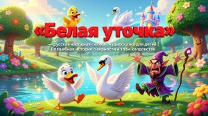 🦆✨🏰 «Белая уточка» — русская народная сказка | Аудиосказка для детей|Волшебная история о верности