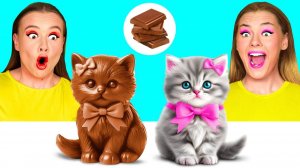 Челлендж. Шоколадная Еда vs Настоящая еда # Удивительные Кухонные Рецепты от TeenTeam Challenge