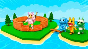 СТРОЮ ДОМ НА ОСТРОВЕ В РОБЛОКС ЧТОБЫ ВЫЖИТЬ! ROBLOX
