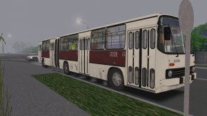 Поездка на Ikarus-280.33 по маршруту №1 по карте Мичурино 2.8