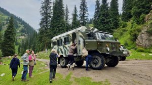 Дорога 15 км в ущелье Алтын-Арашан из Каракола на ГАЗ-66 Киргизия 02.07.2026