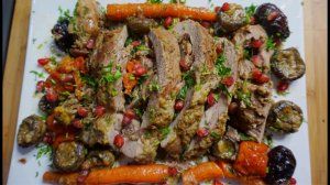 Мясной рулет из индейки в духовке