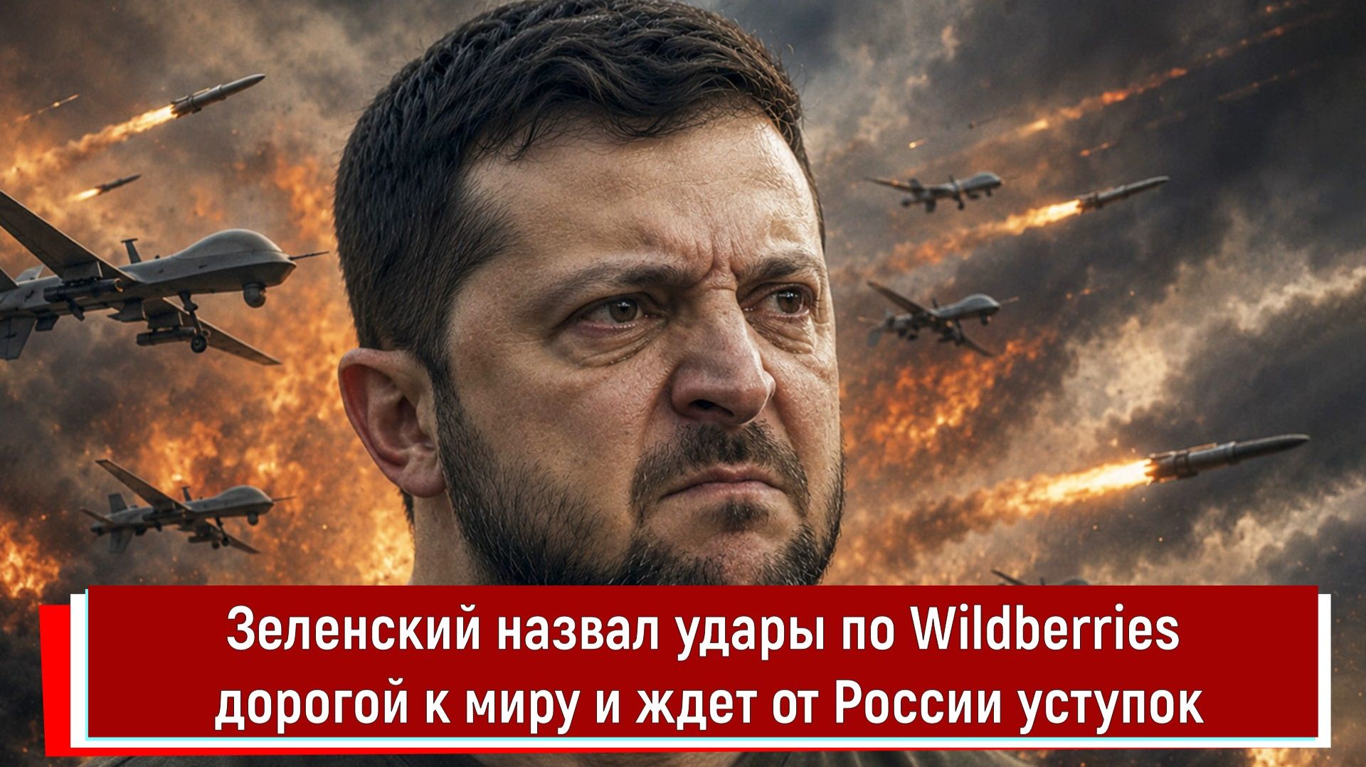 Зеленский назвал удары по Wildberries дорогой к миру и ждет от России уступок смотреть онлайн
