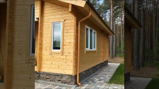 Одноэтажный брусовый дом практично и уютно смотреть онлайн