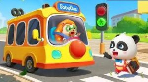 «Школьный автобус малышки панды» Игры для детей.