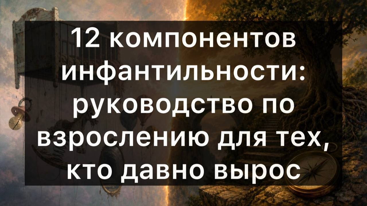 12 компонентов инфантильности: руководство по взрослению для тех, кто давно вырос смотреть онлайн