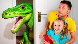 🦖 Открой дверь! Кто там? Весёлая история с динозавром