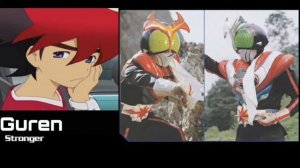 Tenkai knights crossover Kamen Rider Stronger