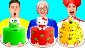 Кулинарный Челлендж# Я против Бабушки # Креативные Лайфхаки с Едой от Fun Teen