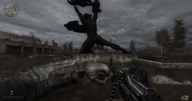 18 S.T.A.L.K.E.R. Сезон катастроф. Агрессия - Припять - пулемет на сошки - м