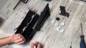 Kyocera M3145dn _ M3655idn Грязная печать. Серый фон. Блок проявки. Как подкачать тонер_