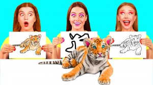 Кто Лучше Нарисует Предмет, Получит Его # Потрясающие Лайфхаки для Рисования