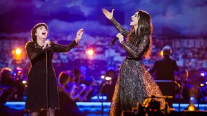 Зара и Мире́й Матьё / Zara & Mireille Mathieu - Padam… Padam (Сольный концерт Зары 2017, Кремль)