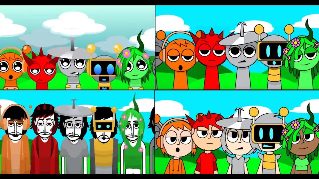 Incredibox Sprunki (Дети vs Нормальных vs Людей vs Incredibox) смотреть онлайн