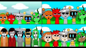 Incredibox Sprunki (Дети vs Нормальных vs Людей vs Incredibox)