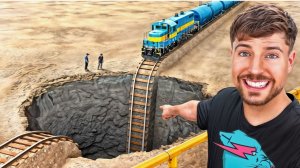 Поезд против Огромной Пропасти MRBEAST МИСТЕРБИСТ НА РУССКОМ мистер бист