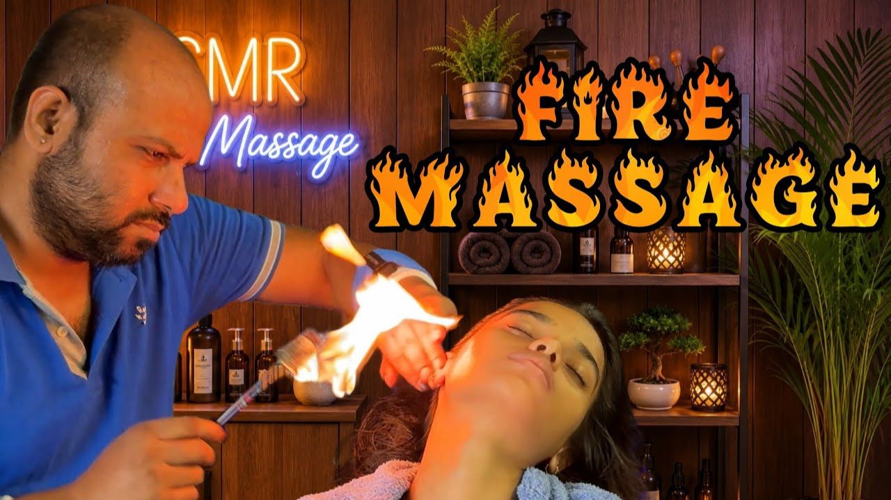 REIKI MASTER FIRE OIL HEAD MASSAGE💈 - MASTER ASMR XPERIENCE смотреть онлайн