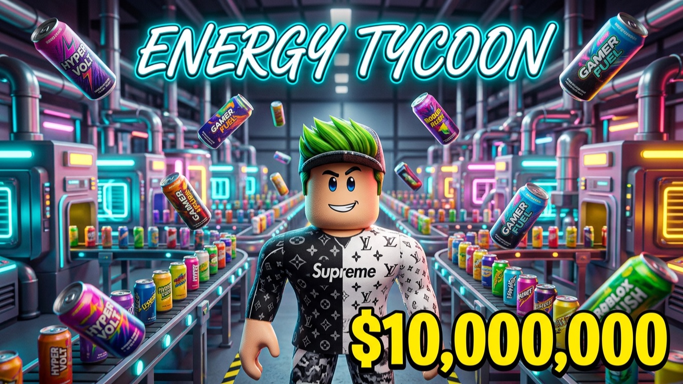 ПОСТРОИЛ ФАРИКУ ЭНЕРГЕТИКОВ? ENERGY DRINK TYCOON! Тайкон вкусных лимонадов в Роблокс.