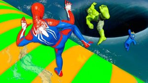 Бенчмарк коллизий_ модель Spiderman в действии на GTA 5
