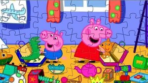 Свинка Пеппа праздник в разгаре онлайн пазл. Peppa pig holiday in the midst of- online puzzle