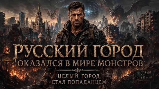 АУДИОКНИГА ПОЛНОСТЬЮ | Русский город оказался в мире монстров | ПОПАДАНЦЫ | Книга 1