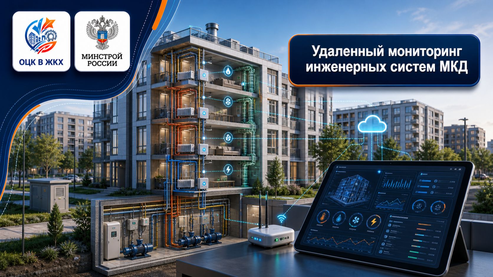 Удалённый мониторинг инженерных систем МКД. Лучшая практика ОЦК в ЖКХ