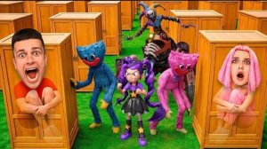 ПРЯТКИ В ШКАФАХ ОТ POPPY PLAYTIME 5 В 3:00 НОЧИ. СТРАШИЛКИ.