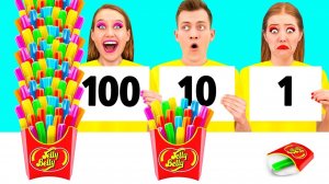 100 Слоев Еды Челлендж # Потрясающие Кухонные Хитрости от PaRaRa Challenge