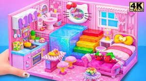 Не покупайте игрушки ❌ Превратите картон в стильный домик Hello Kitty ✨#Миниатюрный дом своими
