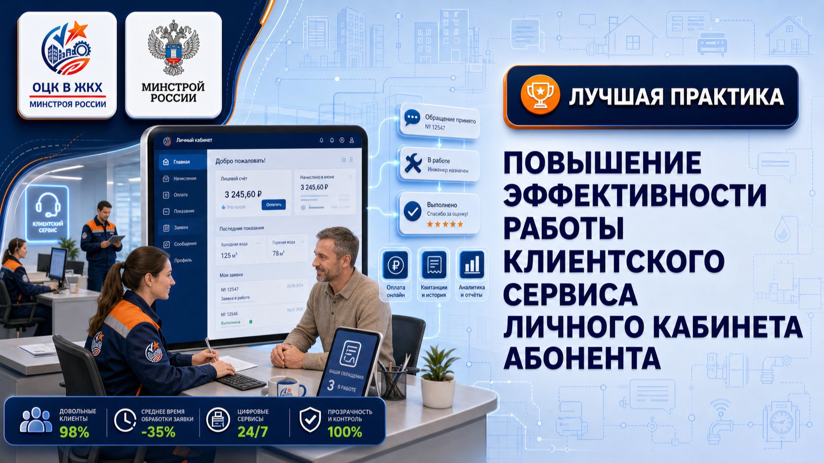 Личный кабинет абонента: цифровой клиентский сервис водоканала. Лучшая практика ОЦК в ЖКХ