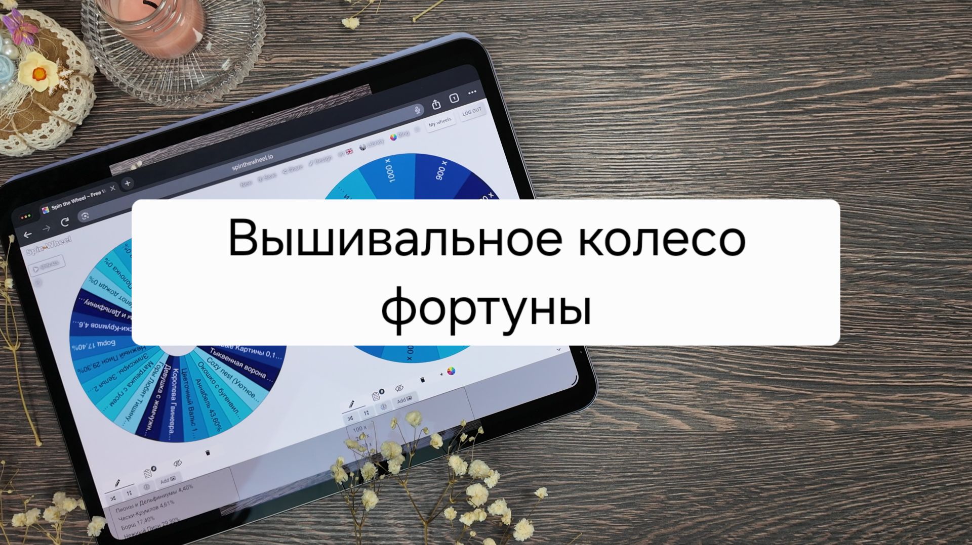Вышивальное колесо фортуны  Неделя  15