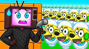 😱 ВЫЖИВЕТ ЛИ ЖЕНЩИНА-ТЕЛЕВИЗОР?! РОБЛОКС! ROBLOX!