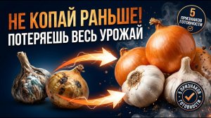 НЕ ВЫКАПЫВАЙ ЧЕСНОК И ЛУК, ПОКА НЕ УВИДИШЬ ЭТИ 5 ПРИЗНАКОВ!