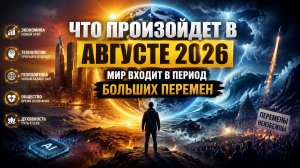 Что произойдёт в августе 2026. Мир входит в период больших перемен.