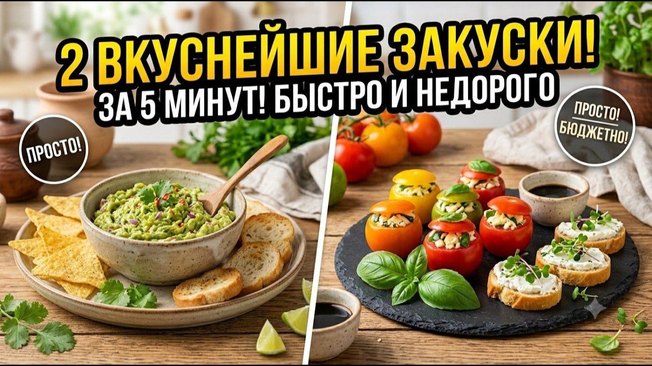 Сметают со стола первыми! Самые быстрые и бюджетные закуски смотреть онлайн