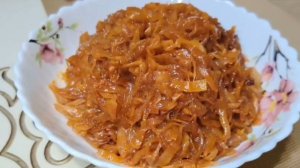 Сочная тушёная капуста — мой фирменный рецепт.