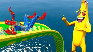 Вертикальная качка в GTA 5_ тест прочности подвески Спайдермена