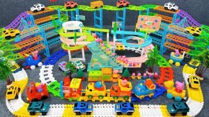 Игровой набор - Гоночный трек «Свинка Пеппа» Распаковка и Обзор ярких игрушек! Мультики для детей!