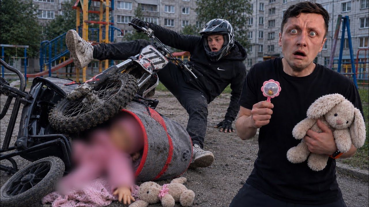 ШКОЛЬНИК НА ПИТБАЙКЕ СБИЛ МОЕГО ДРУГА С ДОЧКОЙ И ПОЗВАЛ НЕДЕКВАТНОГО БАТЮ ПОСЛЕ ДТП смотреть онлайн