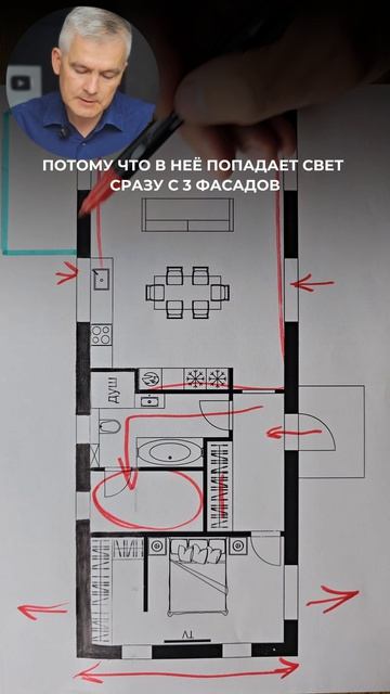 Дом для узкого участка