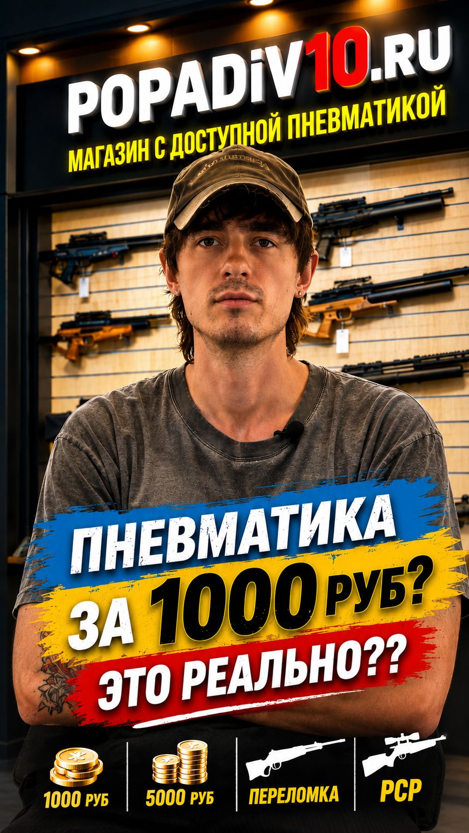 ПНЕВМАТИКА ЗА 1000 РУБЛЕЙ — ЭТО РЕАЛЬНО?! Сколько на самом деле стоит первая пневмо воздушка?!