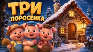 ТРИ ПОРОСЁНКА 🐷🐷🐷 | Добрая сказка для детей | Аудиосказка с анимацией | 3D мультфильм